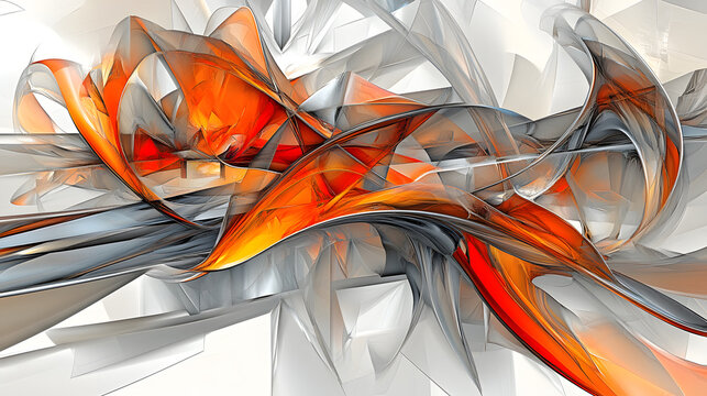 A surreal 3D spiral staircase formed of translucent, glowing materials, ascending into an infinite void with vibrant gradients 