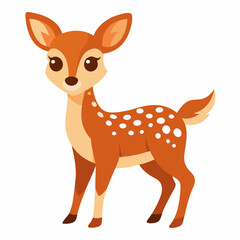 illustration of a cartoon deer