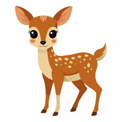 illustration of a cartoon deer