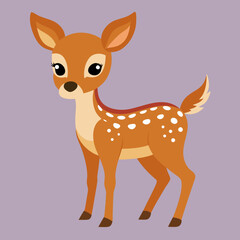 illustration of a cartoon deer