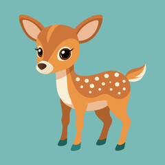 illustration of a cartoon deer
