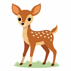 illustration of a cartoon deer