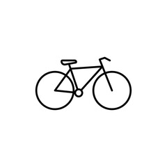 Bicycle icon in liner stroke style