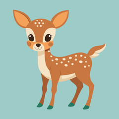 Obraz premium illustration of a cartoon deer