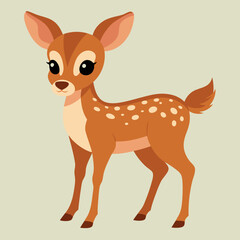 illustration of a cartoon deer