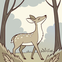 deer in the forest