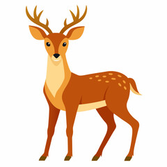 illustration of a cartoon deer