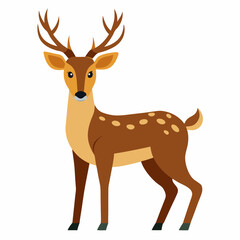illustration of a cartoon deer