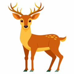 illustration of a cartoon deer