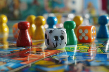 Fototapeta premium playing cards and dice