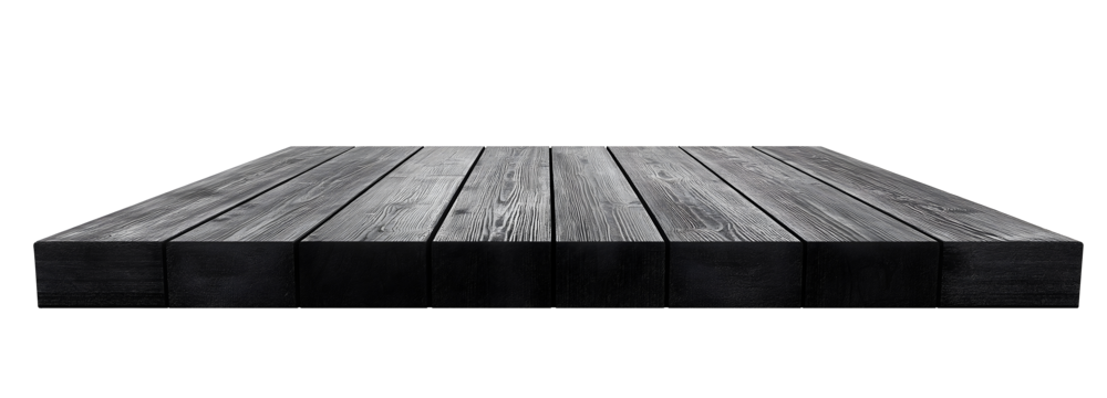 dark wooden platform isolated png transparent background