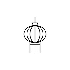Lantern icon in liner stroke style