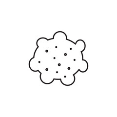 Pigment icon in liner stroke style