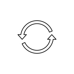 Reload button icon in liner stroke style