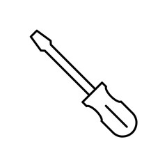 Screwdriver icon in liner stroke style