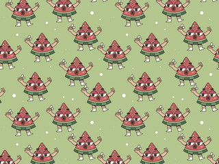 Seamless Funny Summer Pattern - Cheerful and Vibrant Design