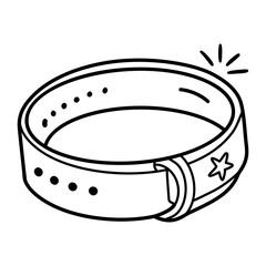 Armlet icon in hand drawn style
