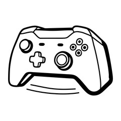 A hand drawn icon of a gamepad