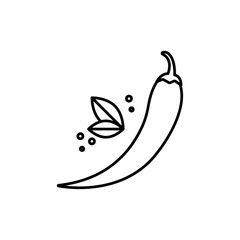 Spices icon in liner stroke style
