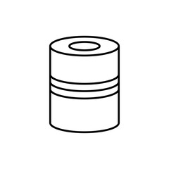Tin can icon in liner stroke style