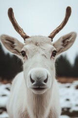 Obraz premium Goat with antlers