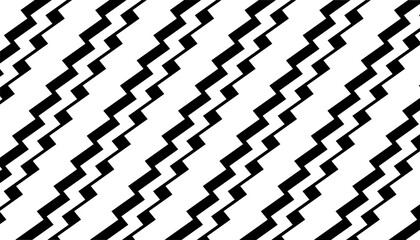 Black and white seamless geometric pattern with sporty shape for background and jersey design. Vector Format Illustration 