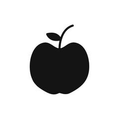 Apple icon Simple thin line flat symbol