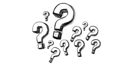 Question Mark: A symbol of Questions and Curiosity, Unlocking Knowledge and Solutions, brainstorming, reflective thinking.