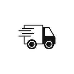 Express delivery icon Simple thin line flat symbol