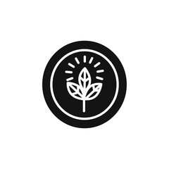 High fiber food icon Simple thin line flat symbol