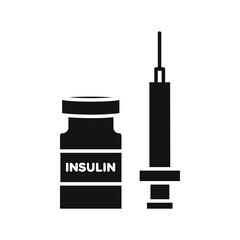 Insulin icon Simple thin line flat symbol