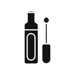 Lip gloss icon Simple thin line flat symbol