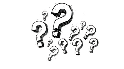 Question Mark: A symbol of Questions and Curiosity, Unlocking Knowledge and Solutions, brainstorming, reflective thinking.