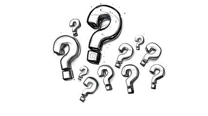 Question Mark: A symbol of Questions and Curiosity, Unlocking Knowledge and Solutions, brainstorming, reflective thinking.