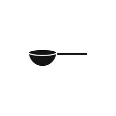 Scoop icon Simple thin line flat symbol