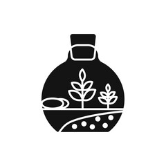 Terrarium icon Simple thin line flat symbol