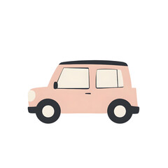 Geometric Car Design for Playful Children's Art