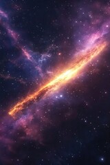 Galaxy with Bright Star