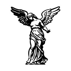 Hellenistic statue icon in hand drawn style