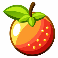 vector illustration of an abiu