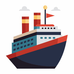 ship in the sea