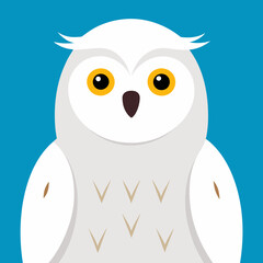 snowy owl with background