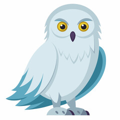 snowy owl illustration