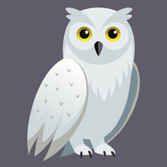 snowy owl vector