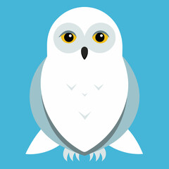 snowy owl vector