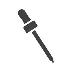 Dropper icon Symbol mark in filled style