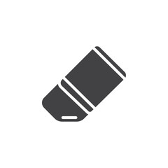 Eraser icon Symbol mark in filled style