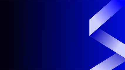 Winding blue white ribbon geometric blue abstract background