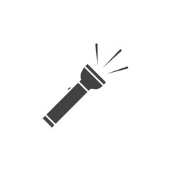 Flashlight icon Symbol mark in filled style