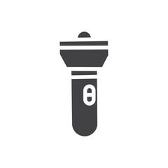 Flashlight icon Symbol mark in filled style